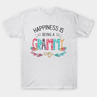 Happiness Is Being A Grammy Wildflowers Valentines Mothers Day T-Shirt